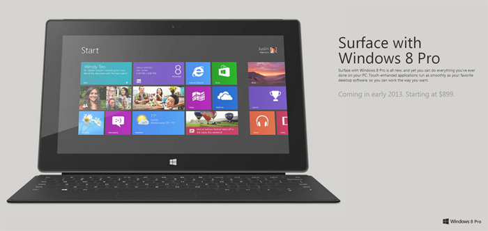 Surface with Windows 8 Pro