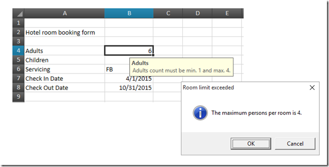 xamSpreadSheet data validation