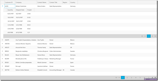 NetAdvantage for Windows UI - Data Grid