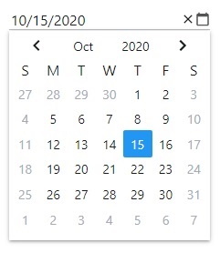 blazor date picker