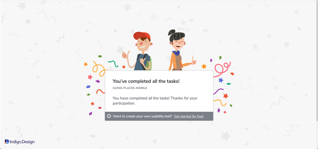  User Test Task Completion