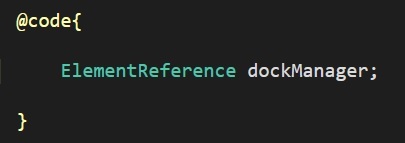  elementreference code snippet 