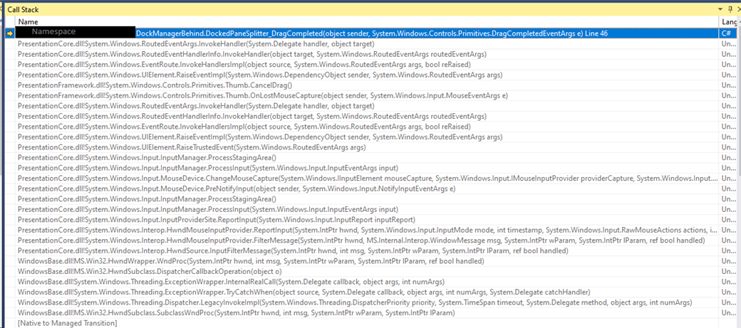 Stack Trace