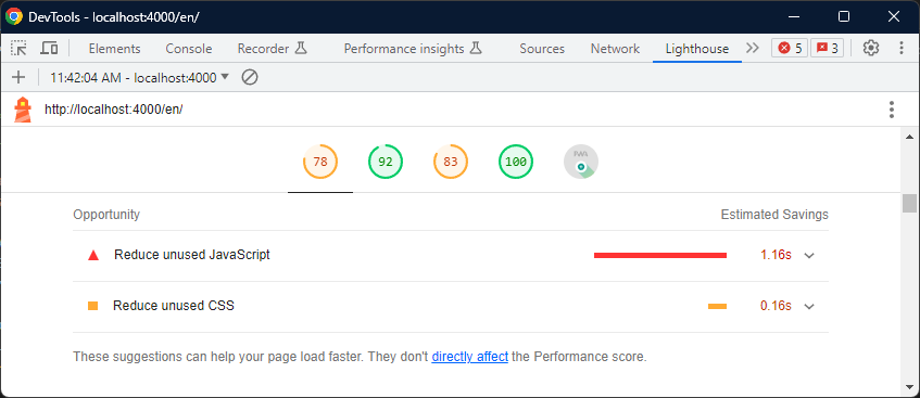  Leftover opportunities for performance improvements