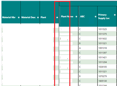 Row offset issue