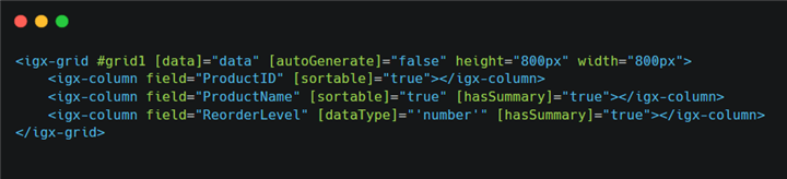  angular grid code