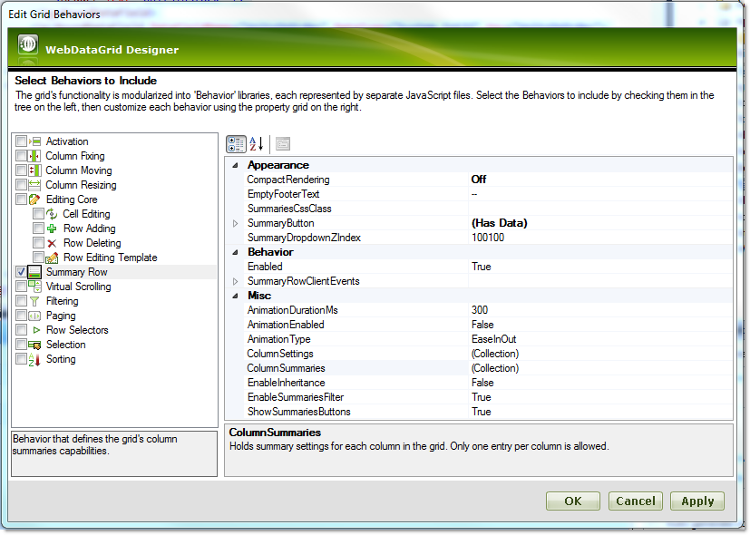 WebDataGrid Enabling Summary Row 01.png