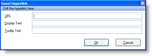 ultraformattedtexteditor hyperlink dialog box