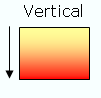 Graphic showing which way a vertical gradient is applied.