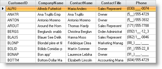 formatting cells containing specific number of characters in ultragrid