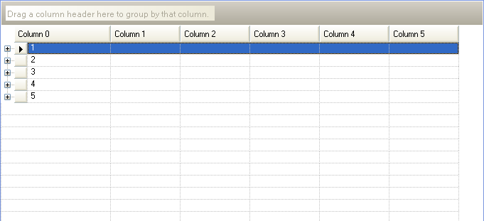 filling in empty rows in ultragrid