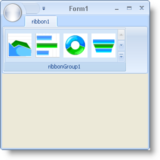 example of ultratoolbarsmanager ribbon's popupgallery tool