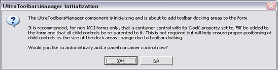 ultratoolbarsmanager initialization dialog that appears when you place the ultratoolbarsmanager on a form