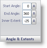 wingauge's angle and extents pane.