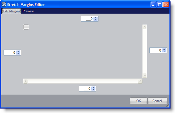 Shows the Stretch Margins Editor