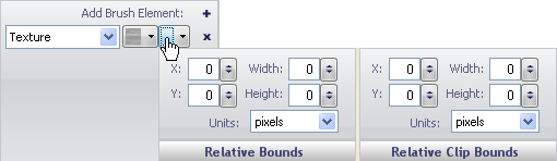 WinGauge's appearance tabs relative bounds editor.