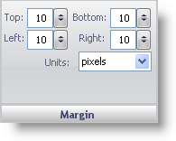 wingauge's margin pane.