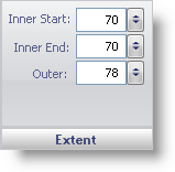 Wingauge's range scale extent pane.