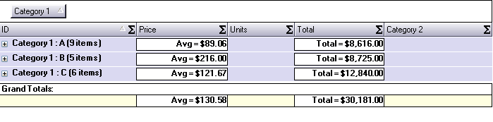 summaries in groupby rows in ultragrid