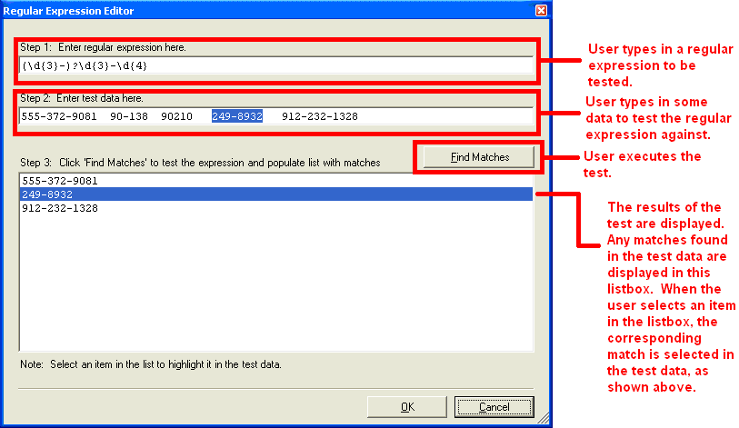 regexpattern added to column class of ultragrid