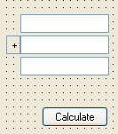 shows form layout at design time