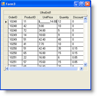 embedding column editors ni ultragrid