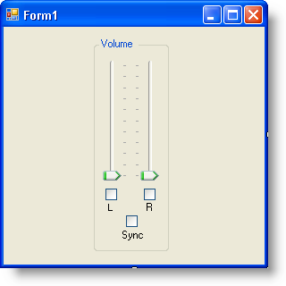 synchronizing two ultratrackbar controls