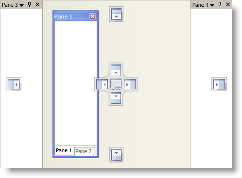 example of xamdockmanager's docking indicators