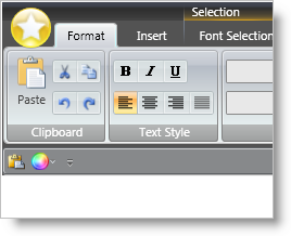 example of quick access toolbar below xamribbon