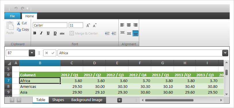 Edición y formato de Excel